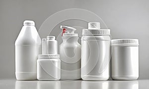 plastic containers for household chemicals without