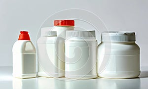 plastic containers for household chemicals without