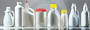 plastic containers for household chemicals without