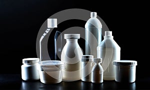 plastic containers for household chemicals without