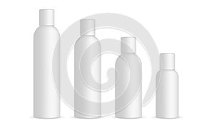 Plastic cosmetic bottles 120ml, 100ml, 60ml, 30ml