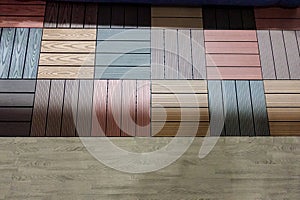 Plastic covering for terraces for balconies of different colors photo