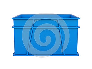 Plastic Crate Isolated