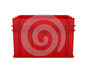 Plastic Crate Isolated