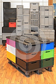 Plastic Crates at Pallet