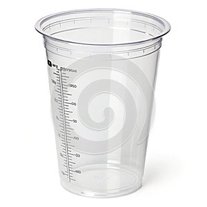 Plastic cup isolated on transparent background