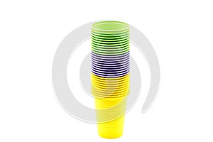 Plastic cup stack