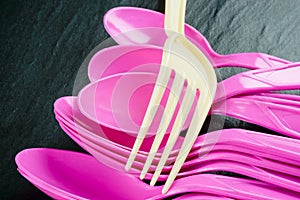 Plastic cutlery