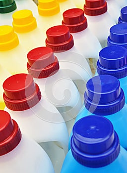 Plastic detergent bottles - cleaning products