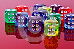 Plastic dice