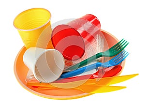 Plastic dishware