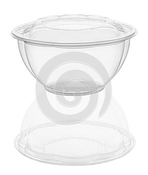 Plastic disposable food bowl