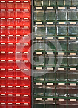 Plastic drawers