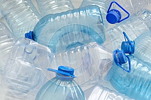 Plastic drinking water bottles photo