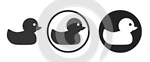 Plastic duck Icon . web icon set . icons collection. Simple illustration.