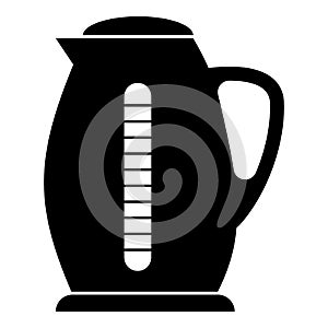Plastic electric kettle icon, simple style