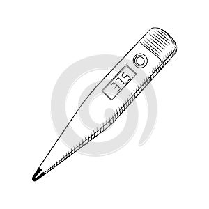 Plastic electronical thermometer