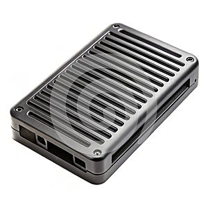 Plastic external SSD case with heat dissipation
