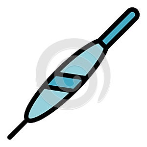 Plastic fishing float icon color outline vector