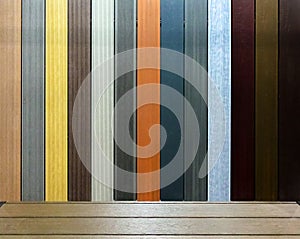 Plastic flooring for the veranda in different colors