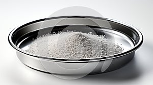 plastic flour sieve on white background