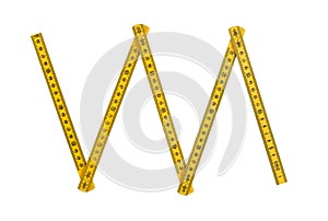 Plastic folding rule