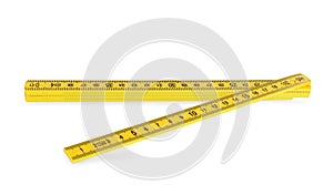 Plastic folding rule