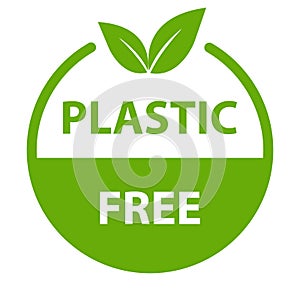 plastic free icon vector BPA free warranty packaging sign for graphic design, logo, website, social media, mobile app, UI