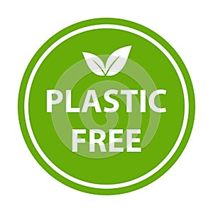 plastic free icon vector BPA free warranty packaging sign for graphic design, logo, website, social media, mobile app, UI