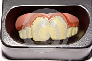 Plastic gag teeth