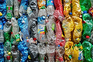 Plastic garbage in nature. Rethinking waste