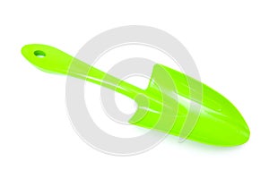 Plastic gardening trowel