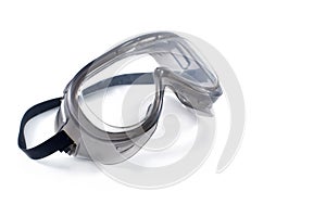 Plastic goggles - glasses - isolated on white