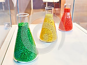 Plastic granular polymer