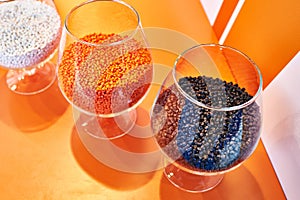 Plastic granular polymer