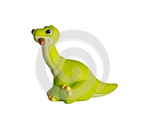 Plastic green dinosaur toy,