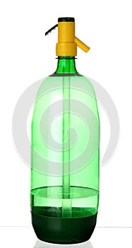 Plastic green soda siphon