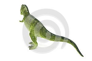 Plastic Green Tyrannosaurus Rex Dinosaur Toy Back