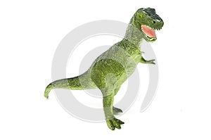 Plastic Green Tyrannosaurus Rex Dinosaur Toy Front