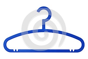 Plastic hanger on white