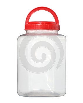 Plastic jar hexagonal kitchen utensil