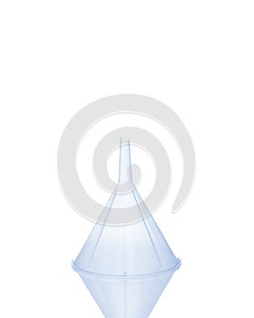 Plastic labratory funnel