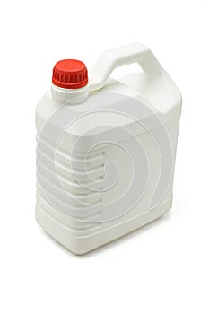 Plastic lubrication oil container photo