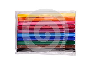 Plastic marker packaging set