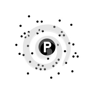 plastic microbeads glyph icon vector illustration