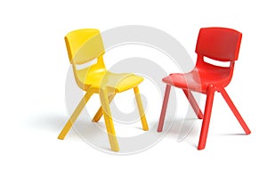 Plastic Miniature Chairs