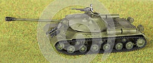 Plastic model of soviet heavy tank