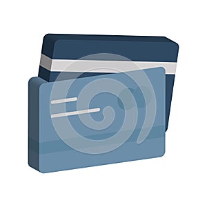 Plastic money Isometric Vector Isolated icon which can easily modify or edit