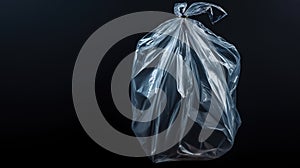 Plastic packaging bag isolated