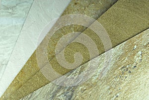 Plastic panels marble samples